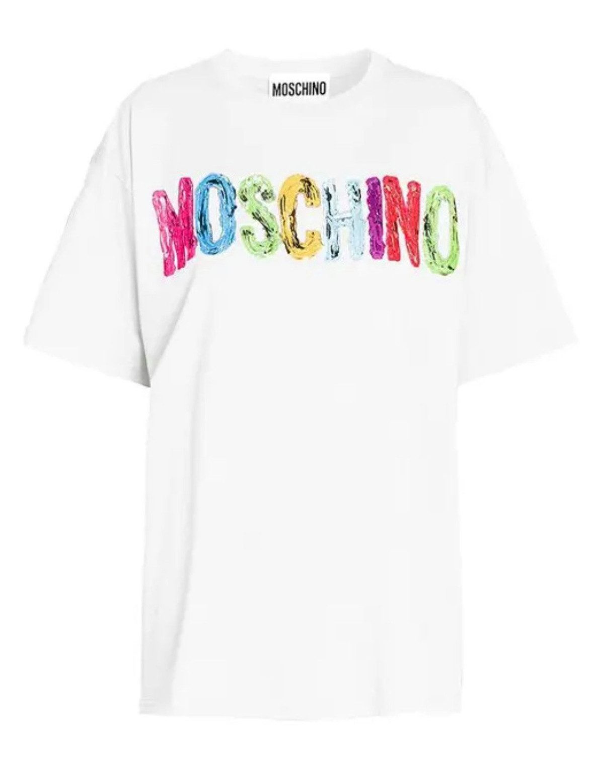 Moschino T-Shirt COUTURE 3D Logo Paint-Effect Shirt Oversize 3D-Logo mit handgemaltem Effekt