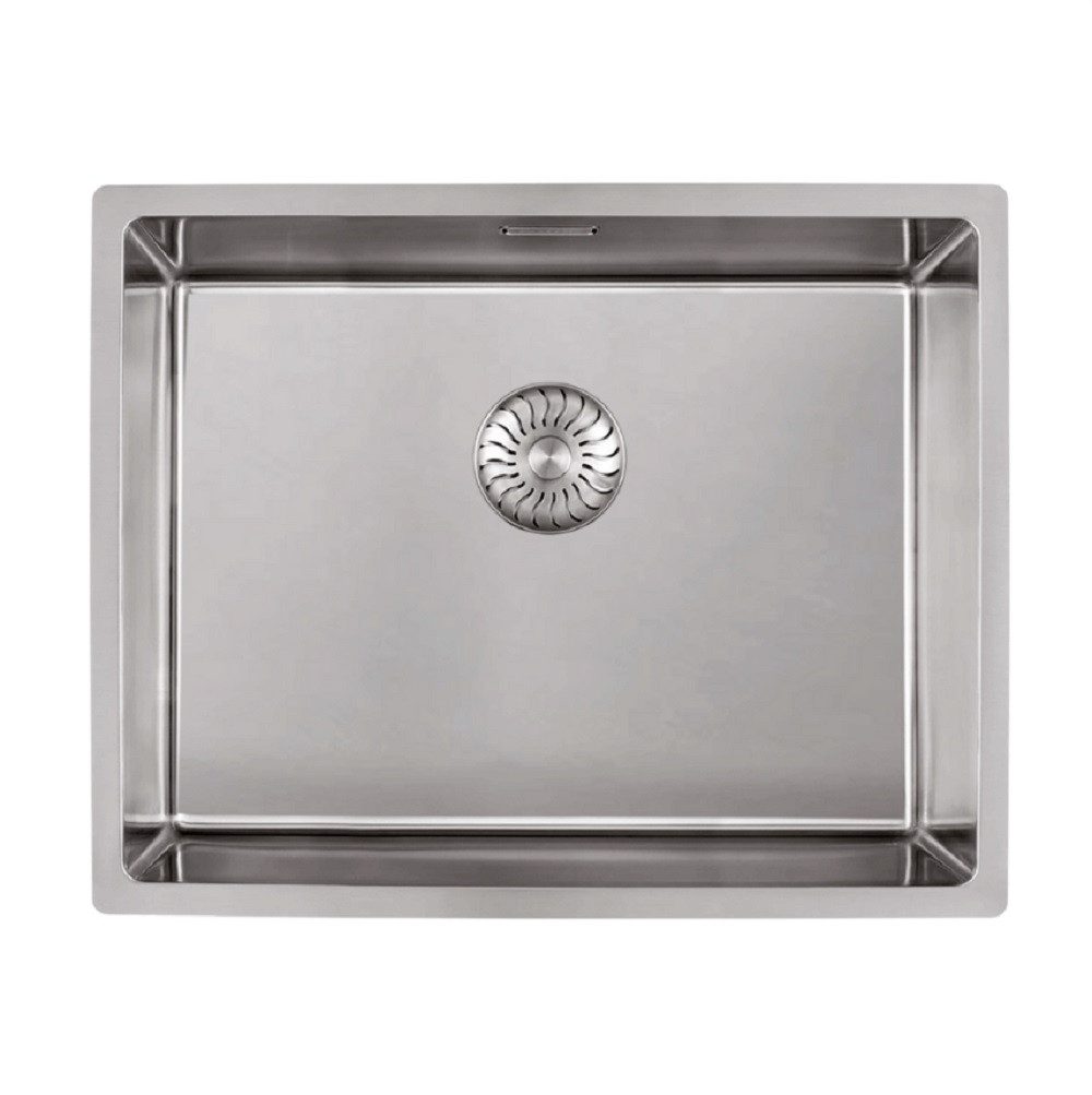 CARESSI Küchenspüle CABLPP50R10, quadratisch, 44/18.5 cm, Flächenbündig