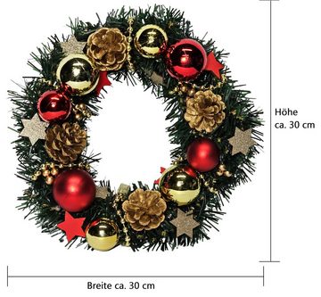 Bambelaa! LED Dekolicht Bambelaa! Türkranz Weihnachten beleuchtet LED 30cm außen innen Türdeko