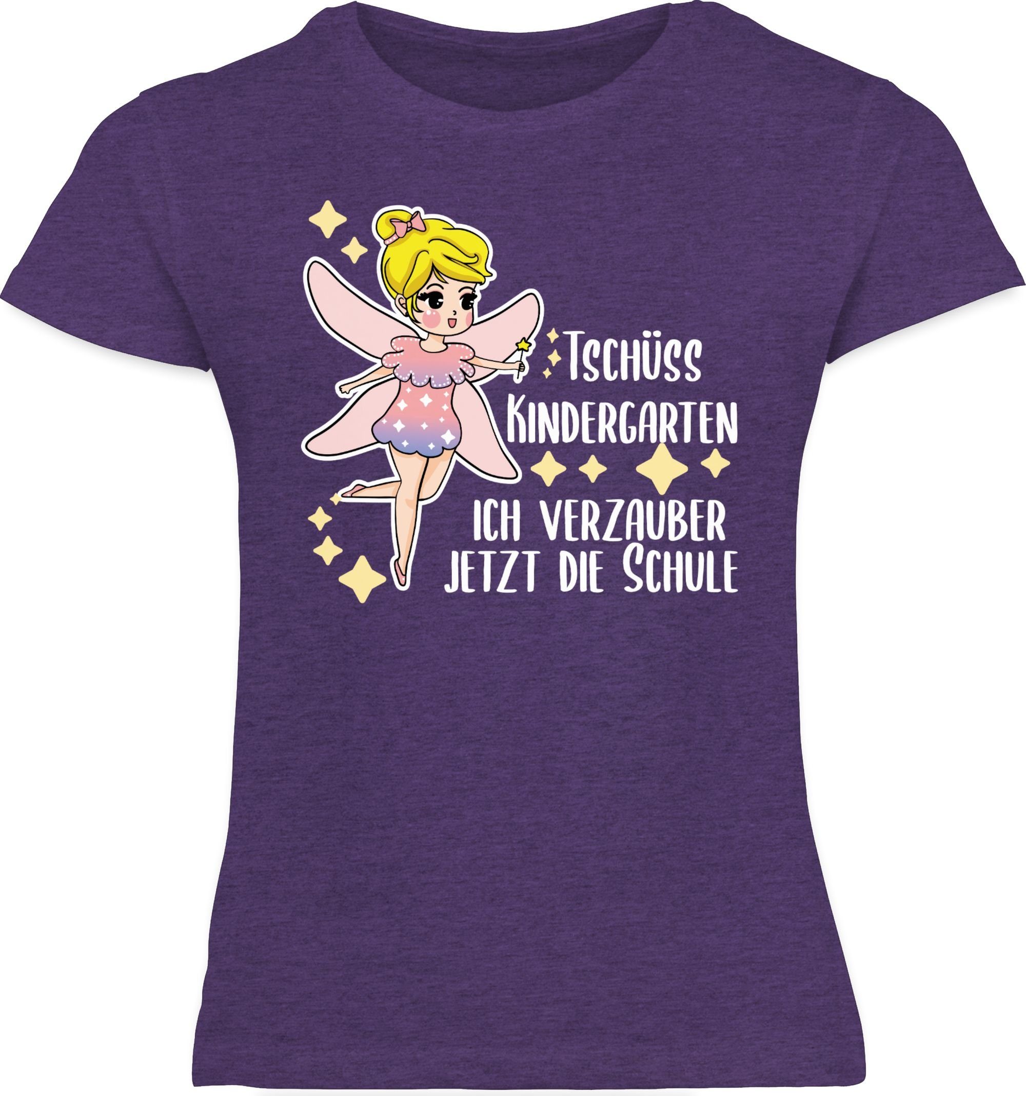 Shirtracer T-Shirt Ich verzauber jetzt die Schule Fee Einschulung Mädchen