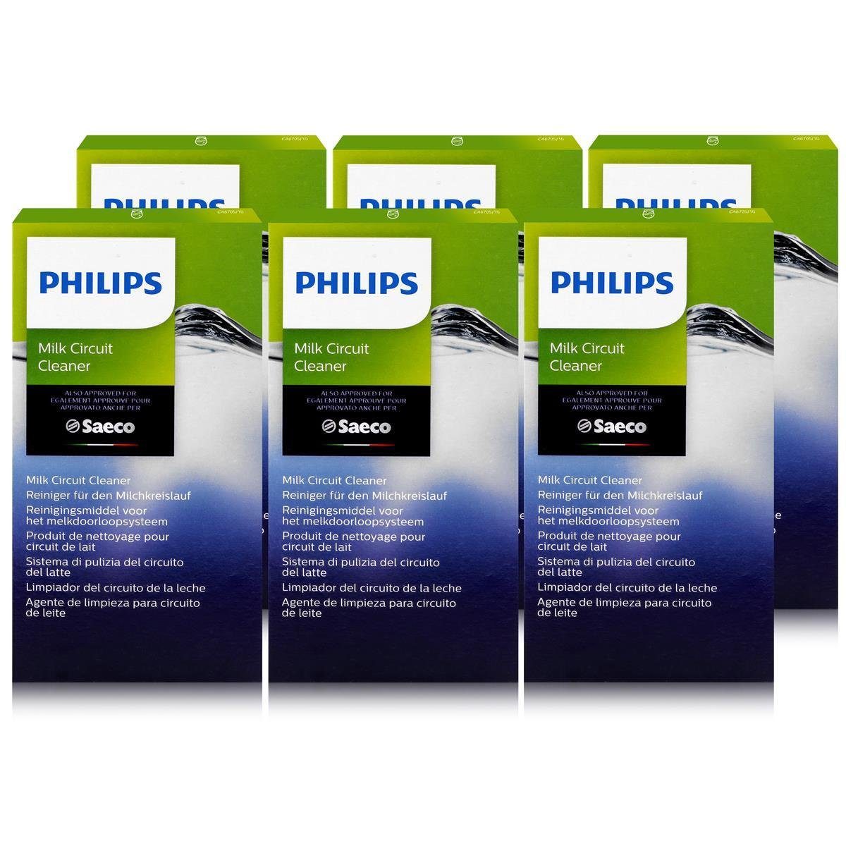Philips Saeco Reiniger für Milchkreislauf 6x2g - CA6705/10 (6er Pack) Milchsystem-Reiniger