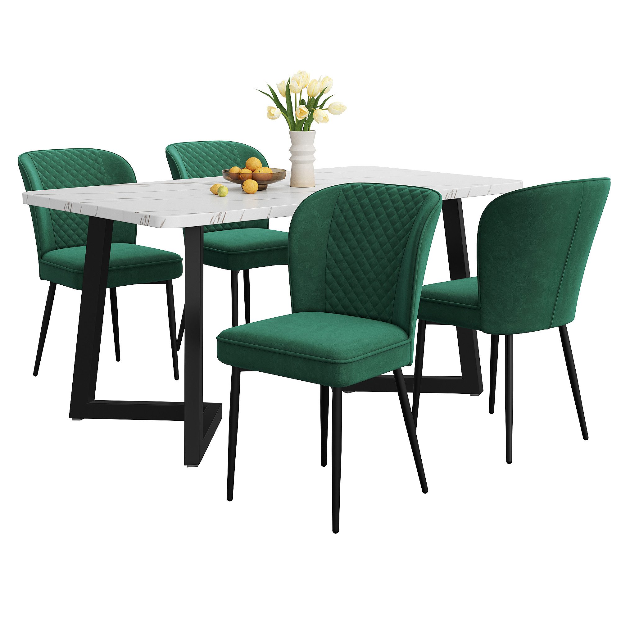 i@home Essgruppe 117×68cm Esstisch mit 4 günstig online kaufen