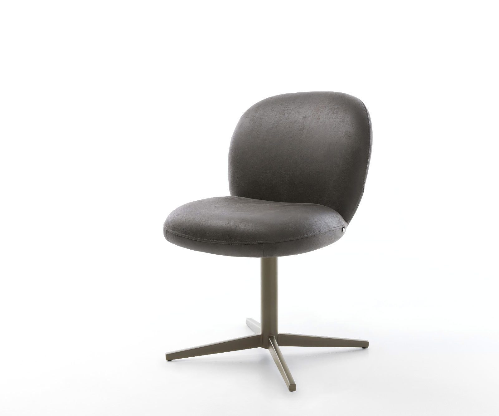 DELIFE Polsterstuhl Nube-Flex, Fußkreuz Effektfinish Titan günstig online kaufen