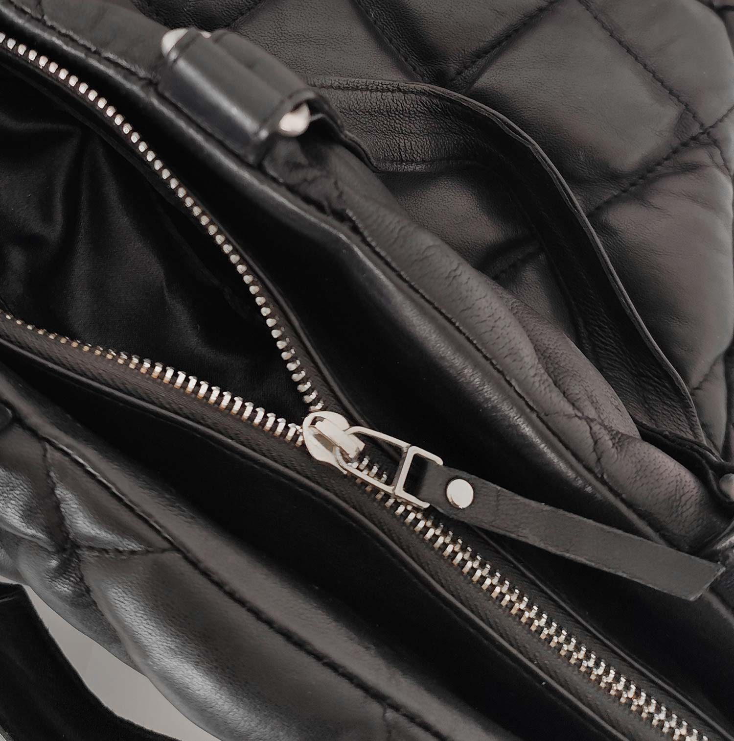 Lederjacken24 Handtasche Enja, Damen Echtleder Handtasche Lammnappa schwarz