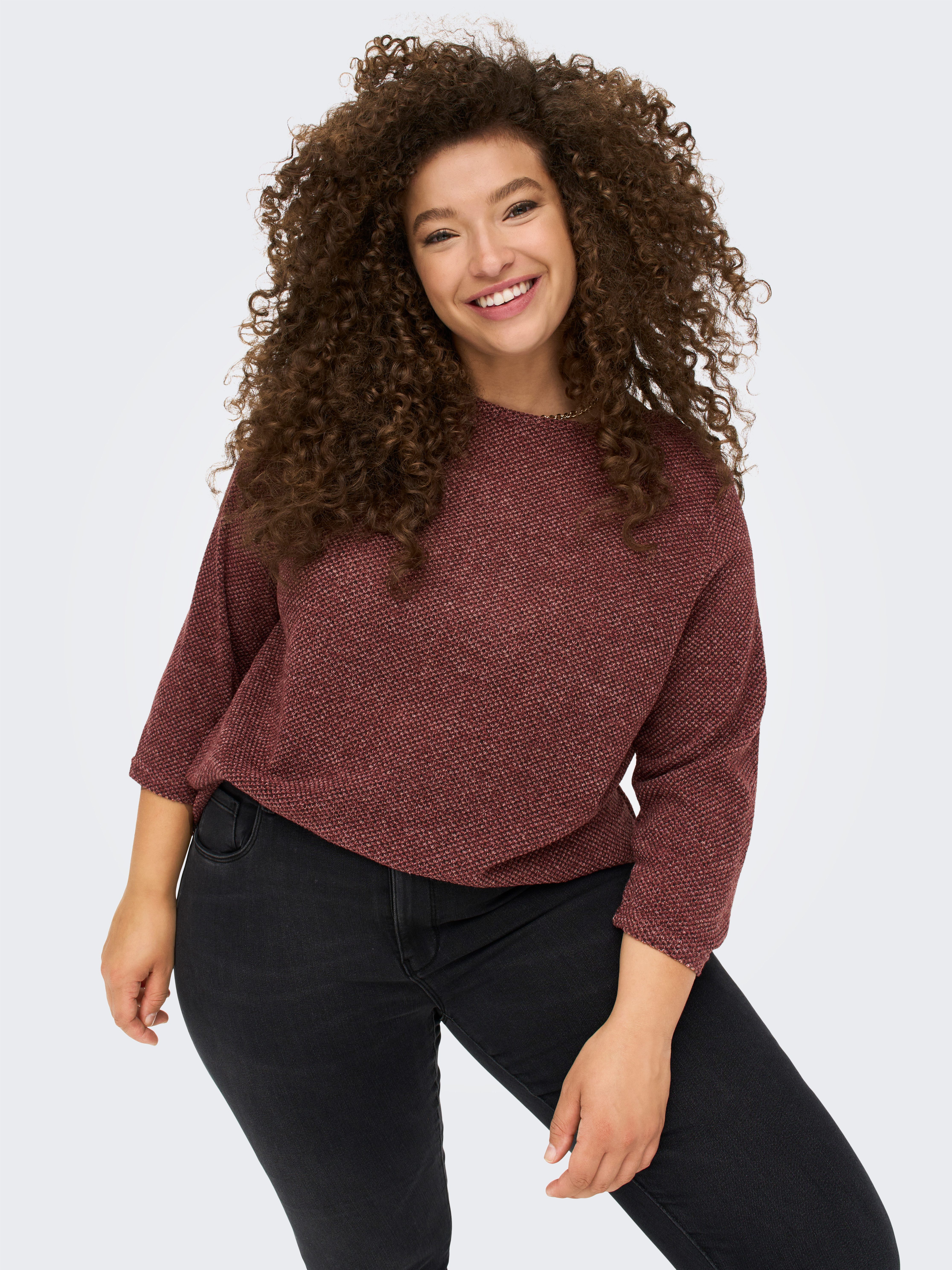 ONLY CARMAKOMA 3/4-Arm-Shirt CARMARTHA 3/4 TOP günstig online kaufen