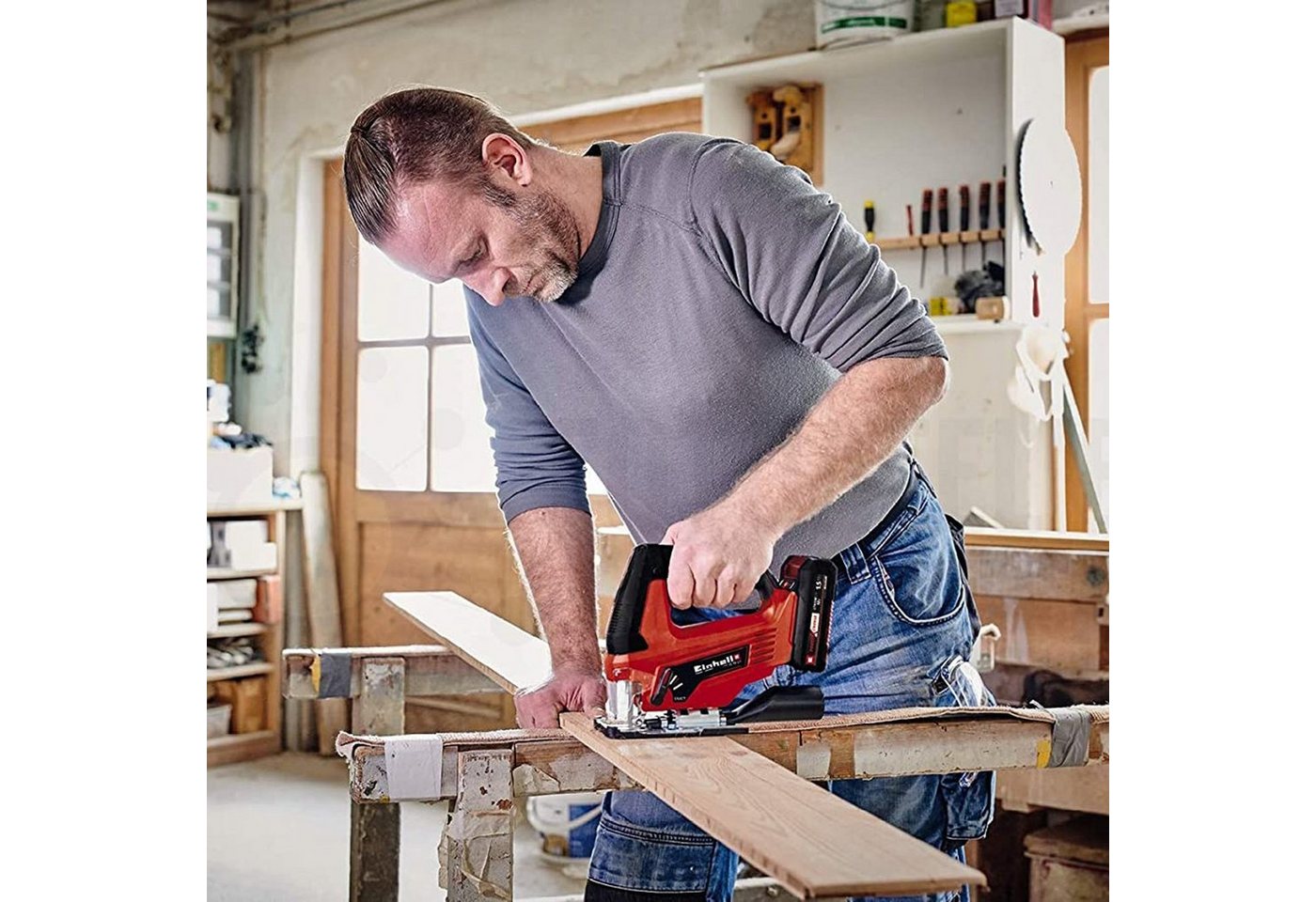 Thumbnail - Einhell Akku-Stichsäge Einhell Akku Stichsäge TC-JS 18 Li solo mit Pendelhub, Produkt, 1-St., Hohe Laufruhe