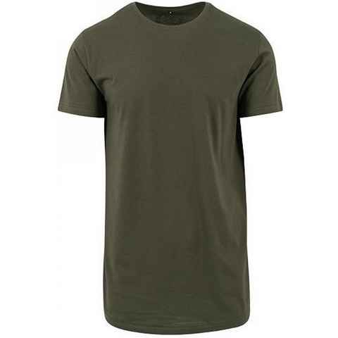 Build Your Brand Rundhalsshirt Shaped Long Herren T-Shirt