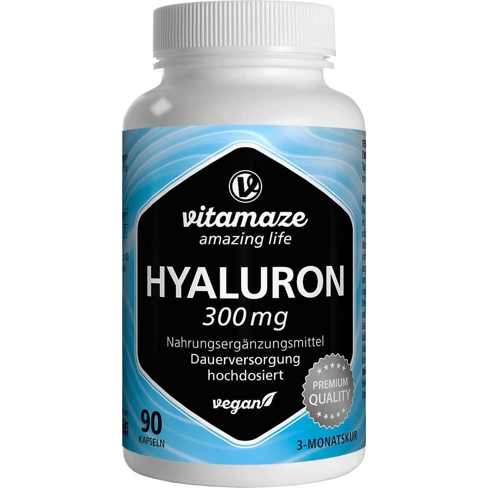 Vitamaze HYALURONSÄURE 300 mg hochdosiert vegan Kapseln Kapseln, 90 St.
