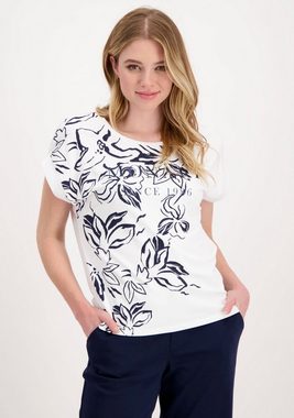 Monari Rundhalsshirt mit Blumenprint