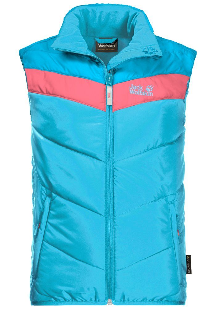 VEST HILLS KIDS THREE Jack Fleeceweste aquablau Wolfskin