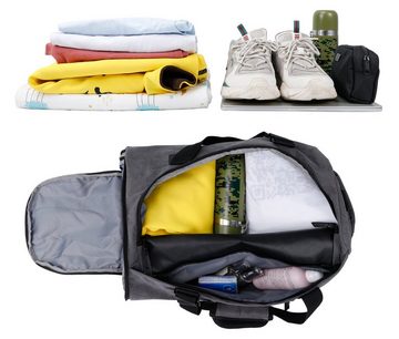 Pomelo Best Reisetasche Sporttasche Handtasche Schultertasche Übernachtungstasche Seesack groß (Damen und Herren Fitness Tasche mit Beutel 44 x 27,5 x 21 cm, Weekender, Travel Duffle Bag, Sport Tasche, mit Schuhfach, wasserdicht), Männer Frauen Reisen Gym Urlaub Übernachtung Freizeit Arbeit Business