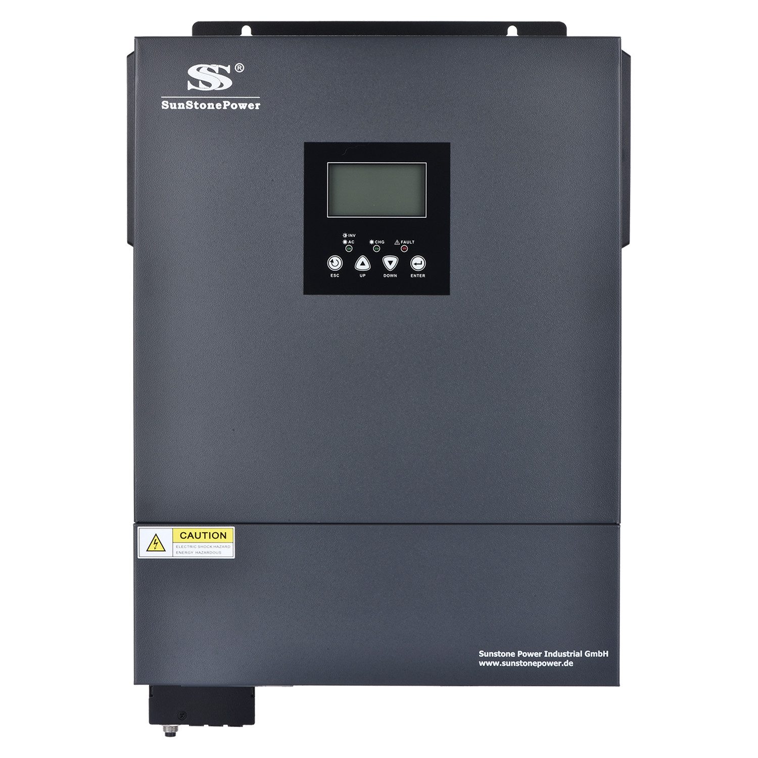 Sunstone Power Wechselrichter 4200W 24V 230V Reiner Sinus PV 30-450V Off-Grid Inverter 0% MWST, mit Monitoring-App, keine Einspeisung, MPPT 30–450 VDC, 2 AC-Ausgänge