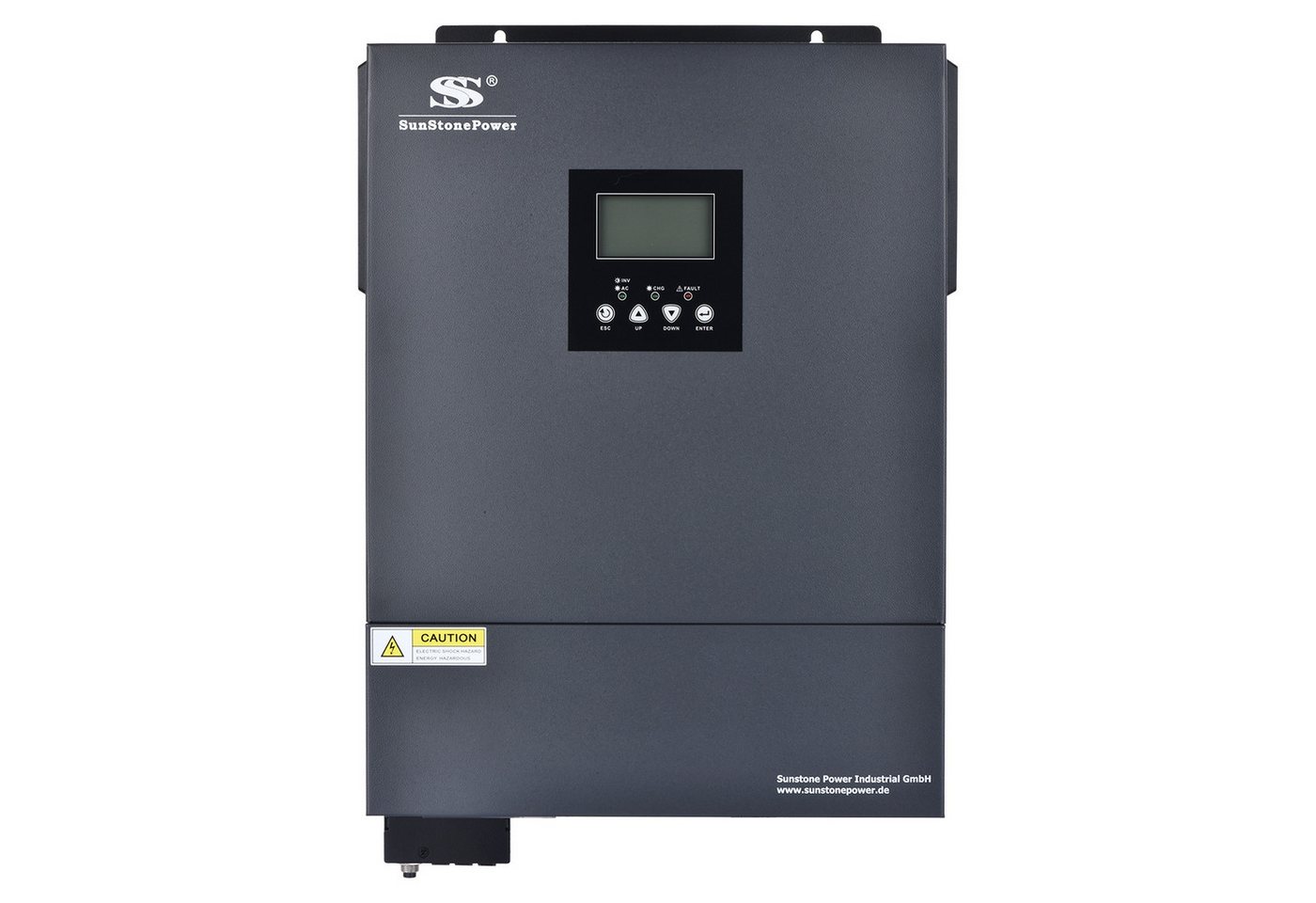 Sunstone Power Wechselrichter 4200W 24V 230V Reiner Sinus PV 30-450V Off-Grid Inverter 0% MWST, mit Monitoring-App, keine Einspeisung, MPPT 30–450 VDC, 2 AC-Ausgänge