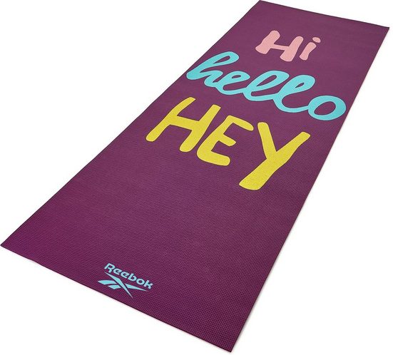 Reebok Yogamatte »Reebok Yogamatte "Hello Hi"- beidseitig, rutschfest«