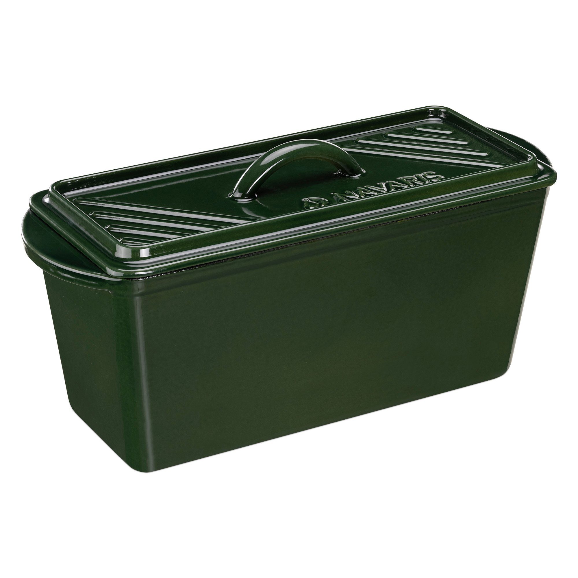 Brotbackform Gusseisen Brotbackform mit Deckel - 34 x 13 x 13cm Kastenform Backform