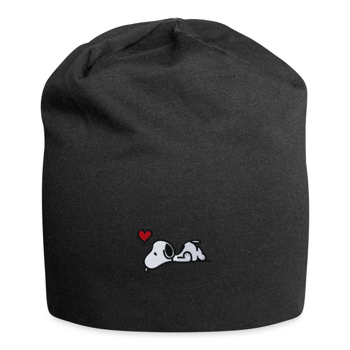 Beanie Peanuts Snoopy Liebe Herz Love Stick Jersey-Beanie