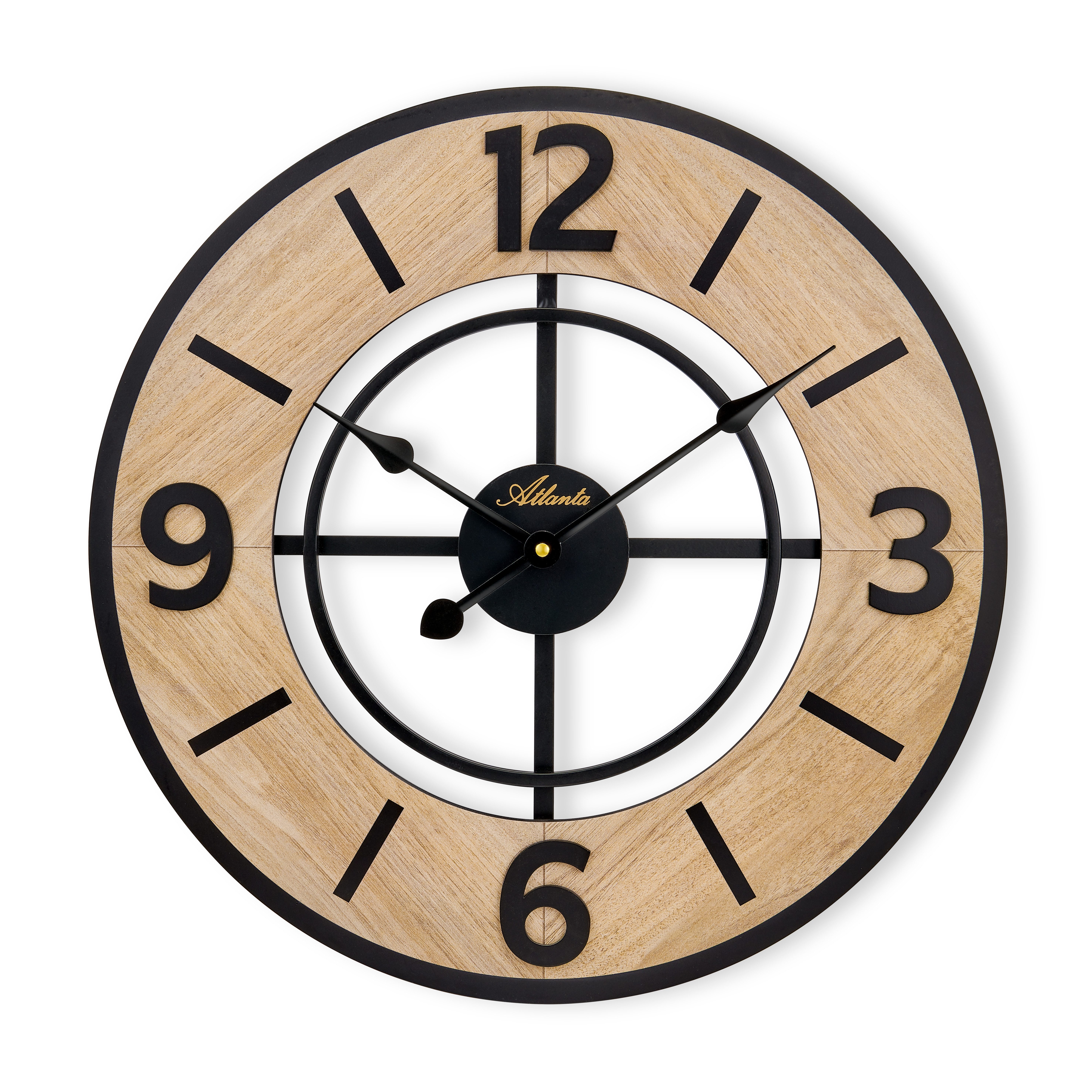 Atlanta Wanduhr (Wohnzimmer, Esszimmer, Küche, Arbeitszimmer, Flur, Büro, Gästezimmer)
