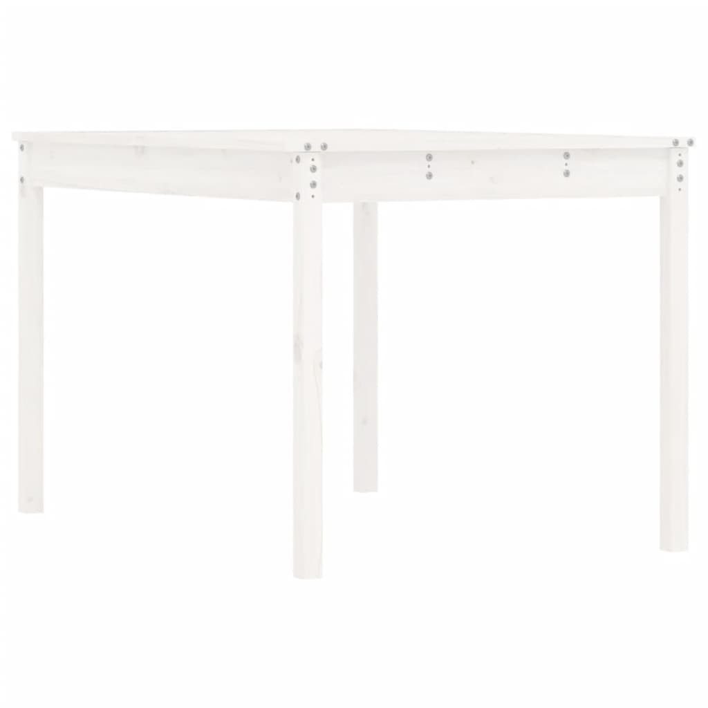 vidaXL Gartentisch, Outdoor Tisch Weiß 121x82,5x76 günstig online kaufen