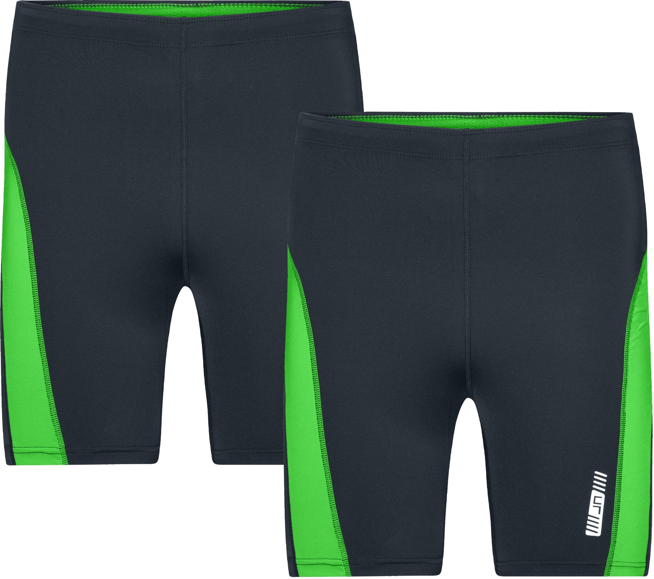 James & Nicholson Laufhose Doppelpack Kurze Lauftights Herren Laufhose Runn günstig online kaufen