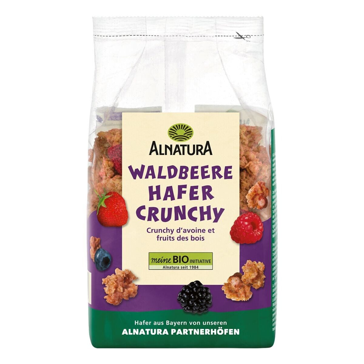 Alnatura Cerealien Waldbeere-Hafer-Crunchy, 375 g