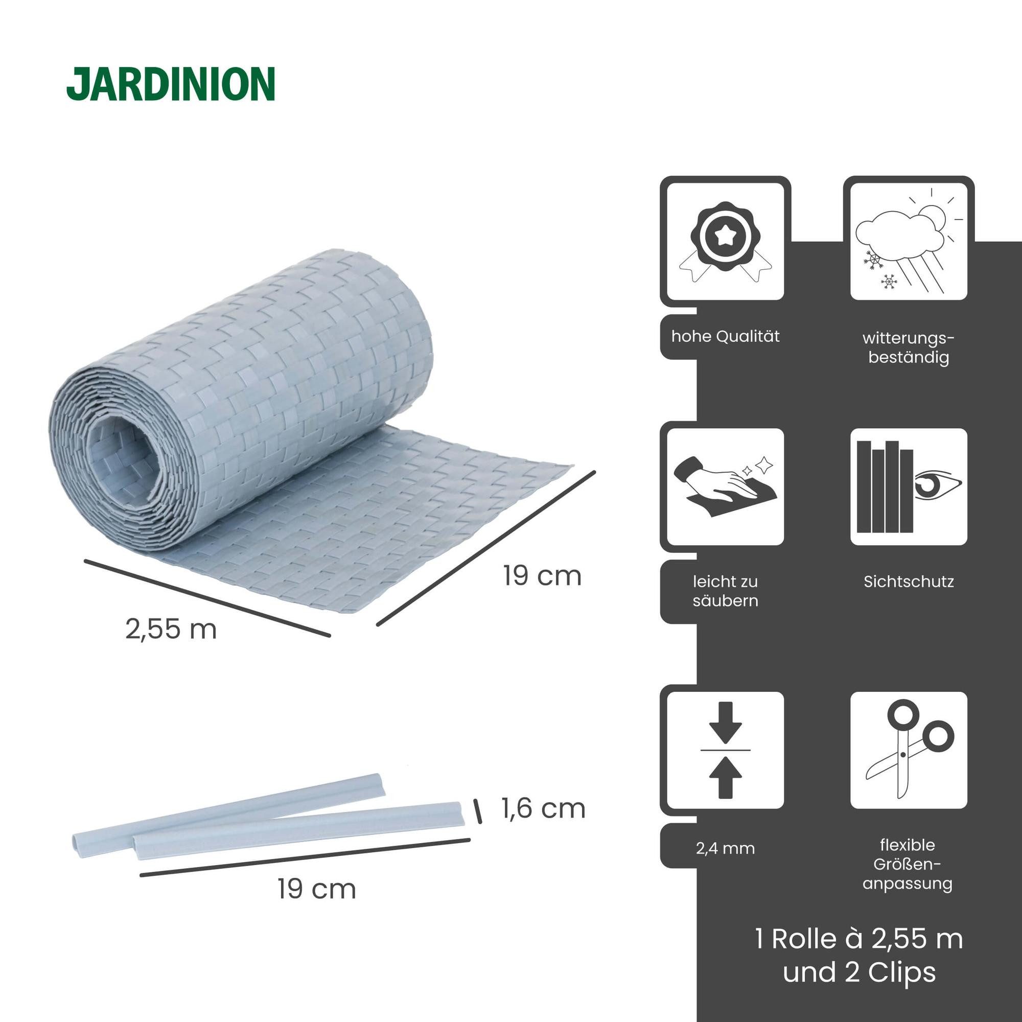 Jardinion Sichtschutzstreifen, (Sichtschutzstreifen, Doppelstabmattenzaun S günstig online kaufen
