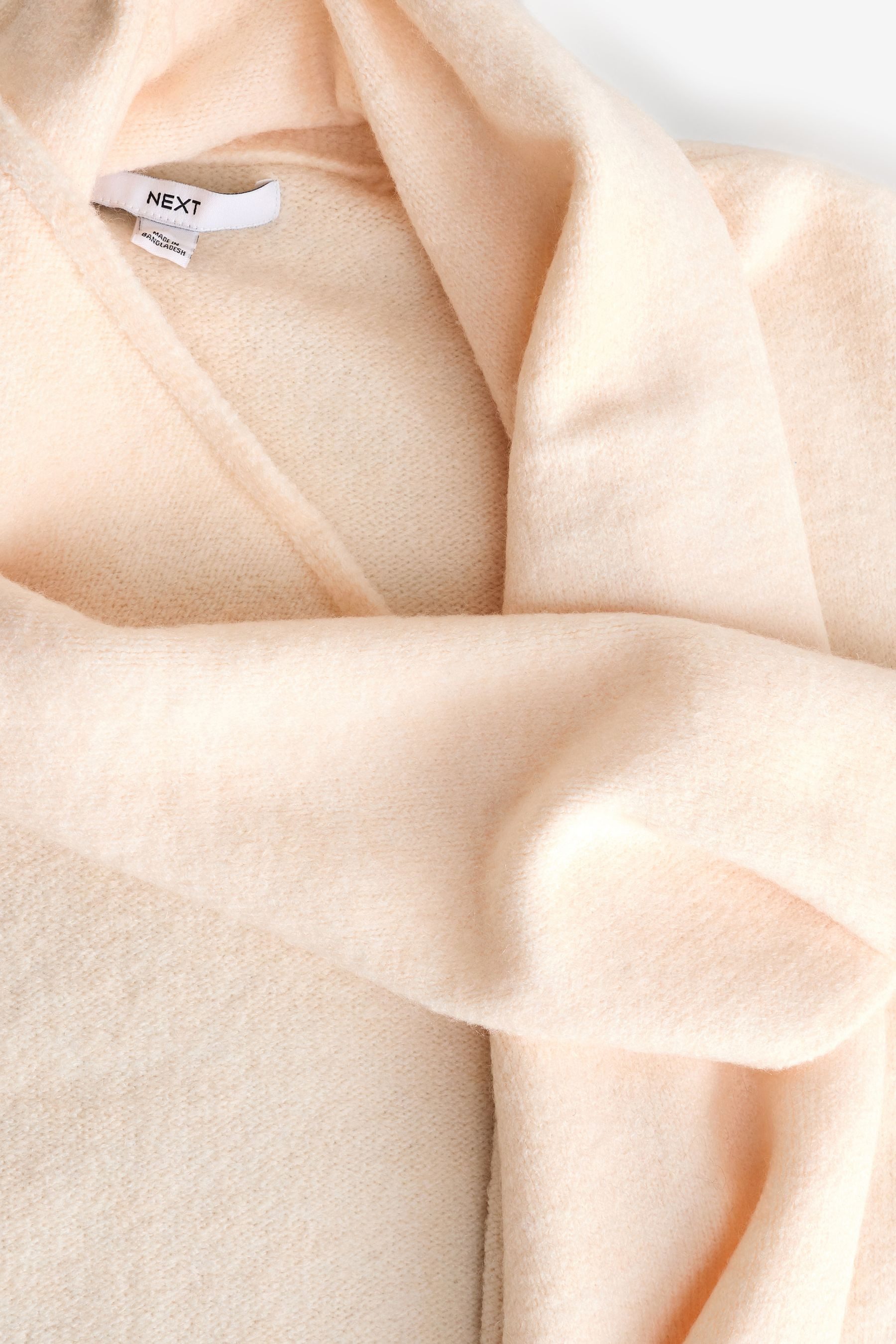 Next Strickjacke Strickjacke mit Schal (1-tlg)