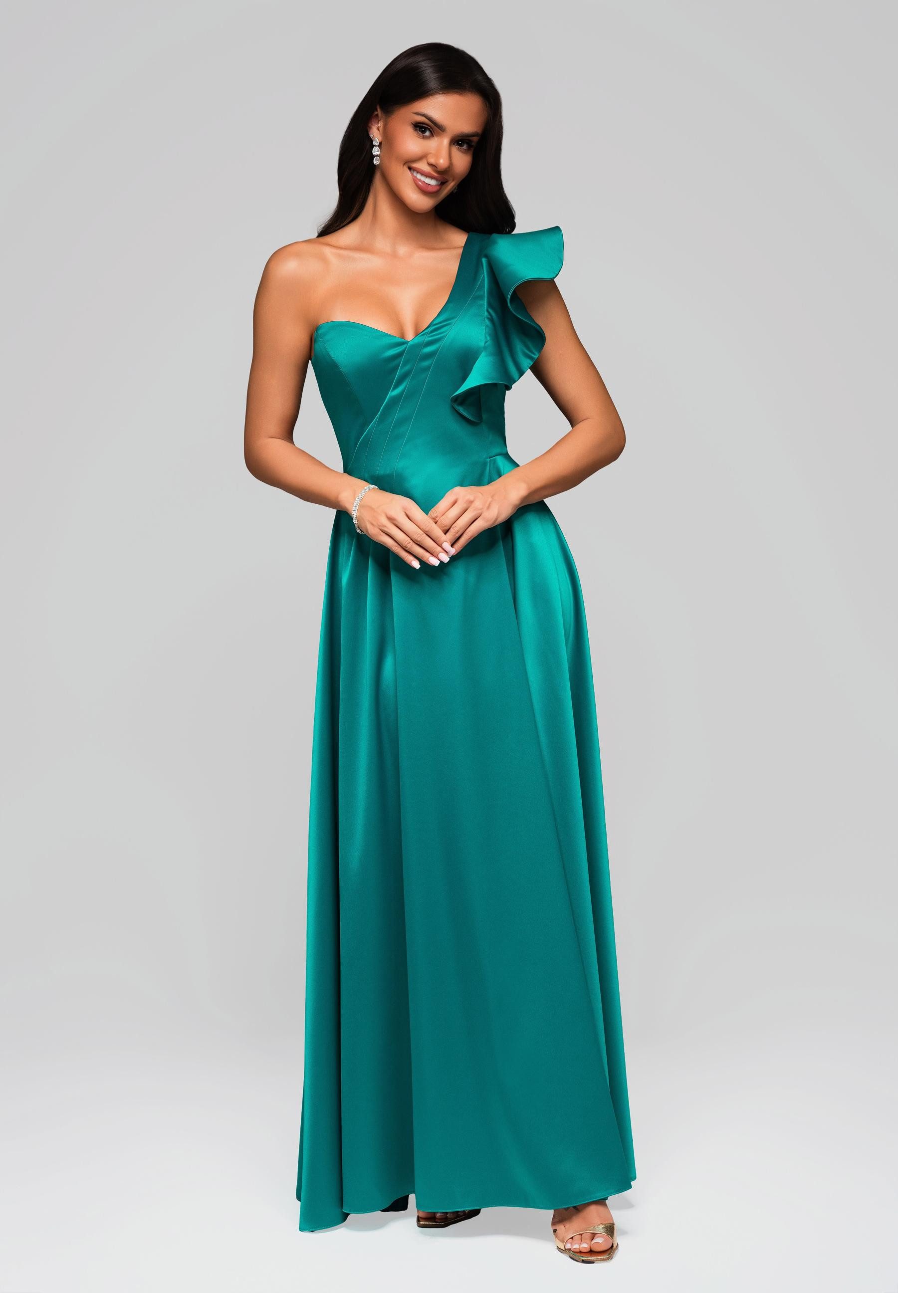 OMBRE Abendkleid Atemberaubendes Abendkleid mit asymmetrischem Design günstig online kaufen