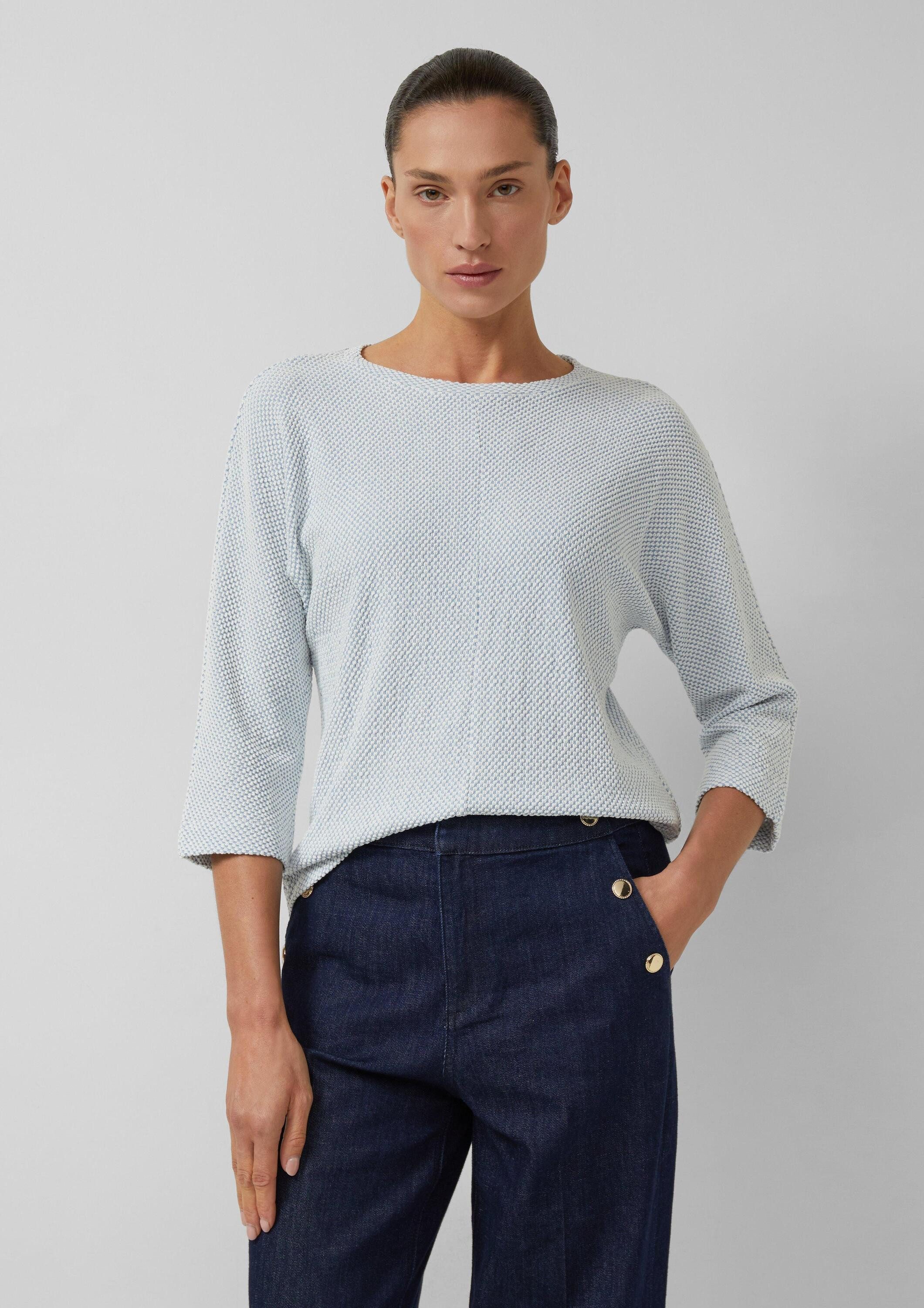 s.Oliver Sweatshirt Sweatshirt Sweatshirt mit Strukturmuster