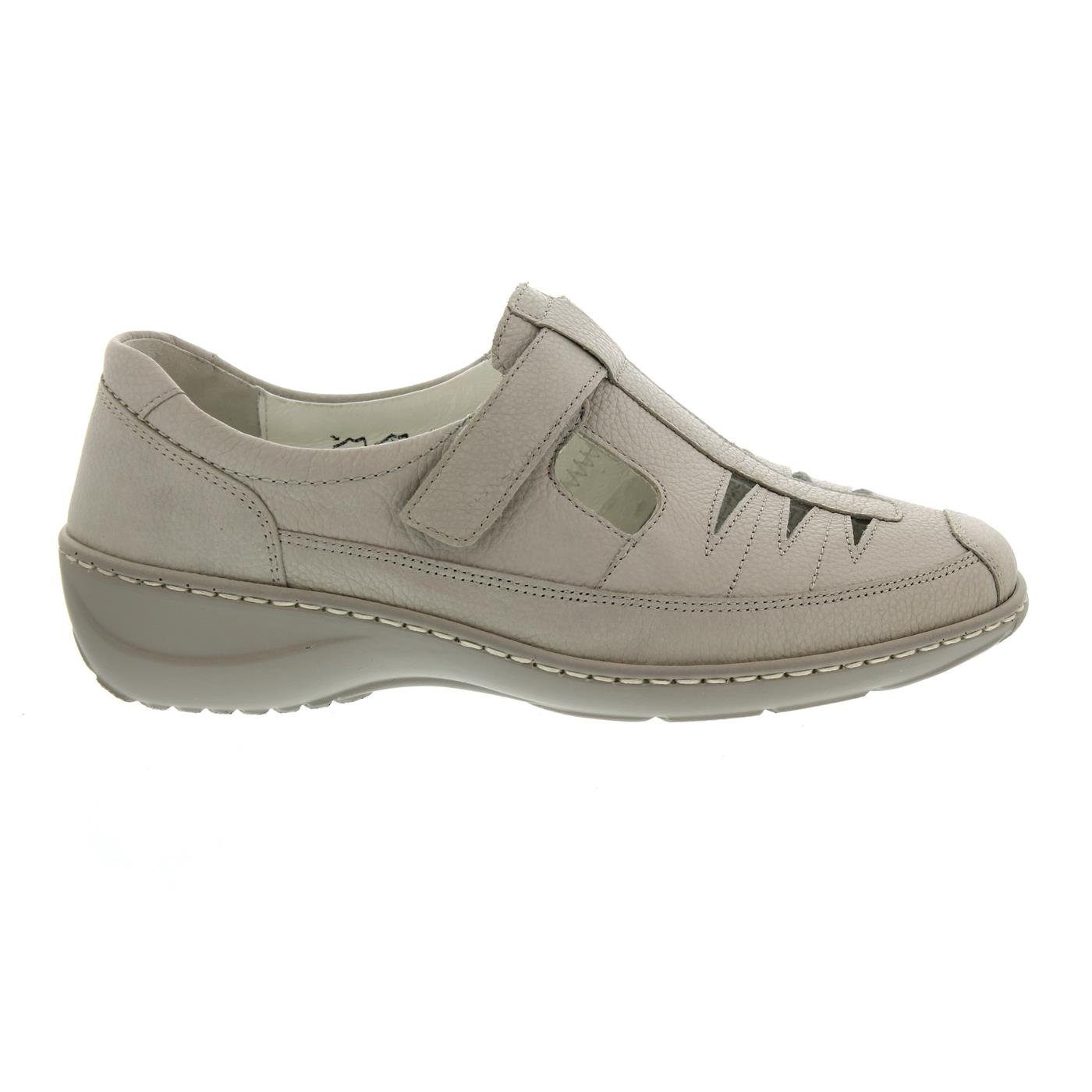 Waldläufer Kya - Halbschuh Klett, Pigalle (Glattleder), platin (beige) Klettschuh