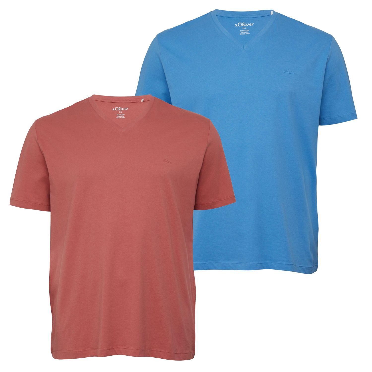 s.Oliver T-Shirt Basic (Sparpack, 2-tlg., 2er-Pack) günstig online kaufen