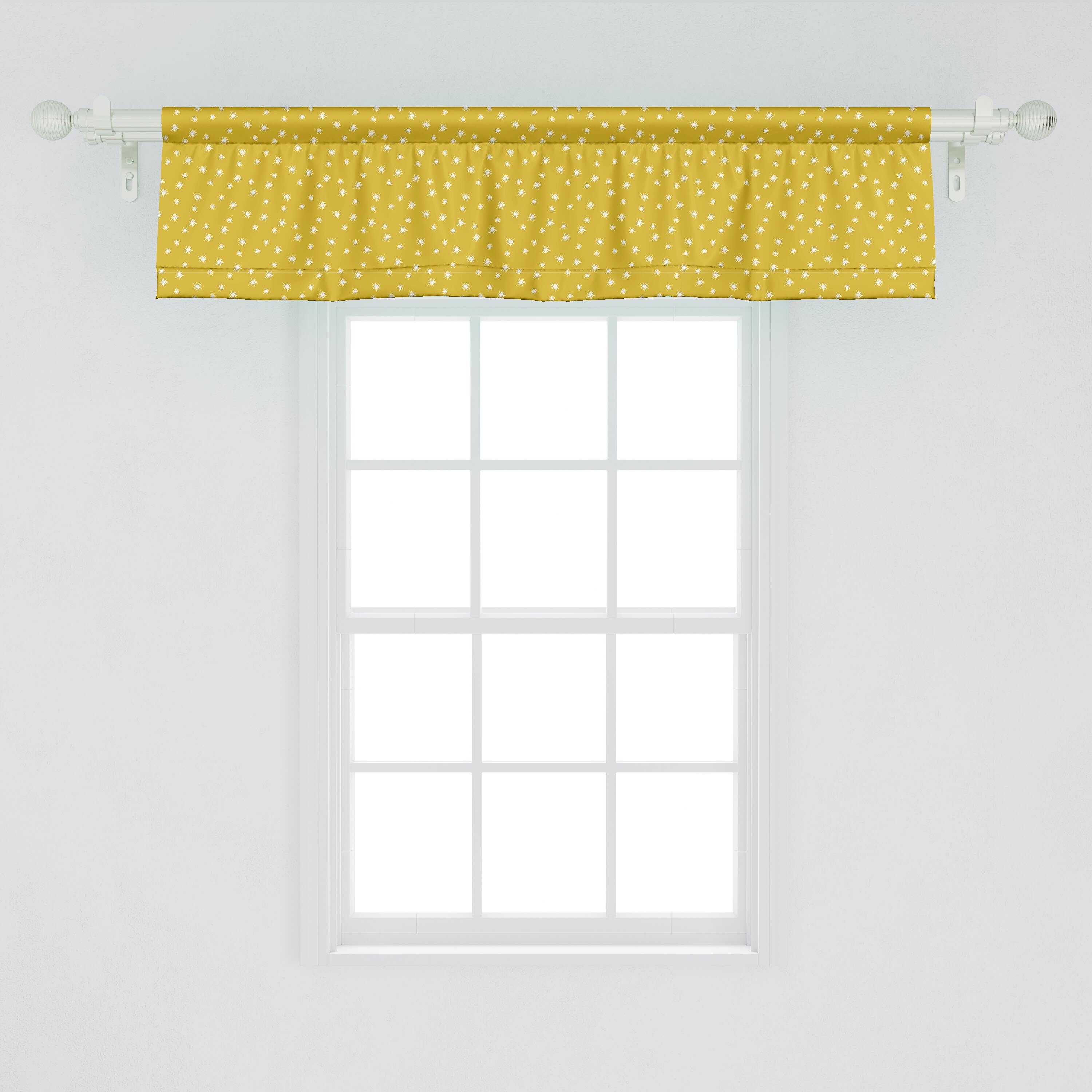 Scheibengardine Vorhang Volant Abakuhaus, für Stangentasche, mit Küche Dekor Schlafzimmer Microfaser, Sie Abstrakt star Gefallen