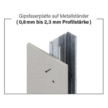 adunox Schnellbauschraube Magazinschrauben Faserplattenschrauben Bohrspitze phosphatiert PH2, (500 St)