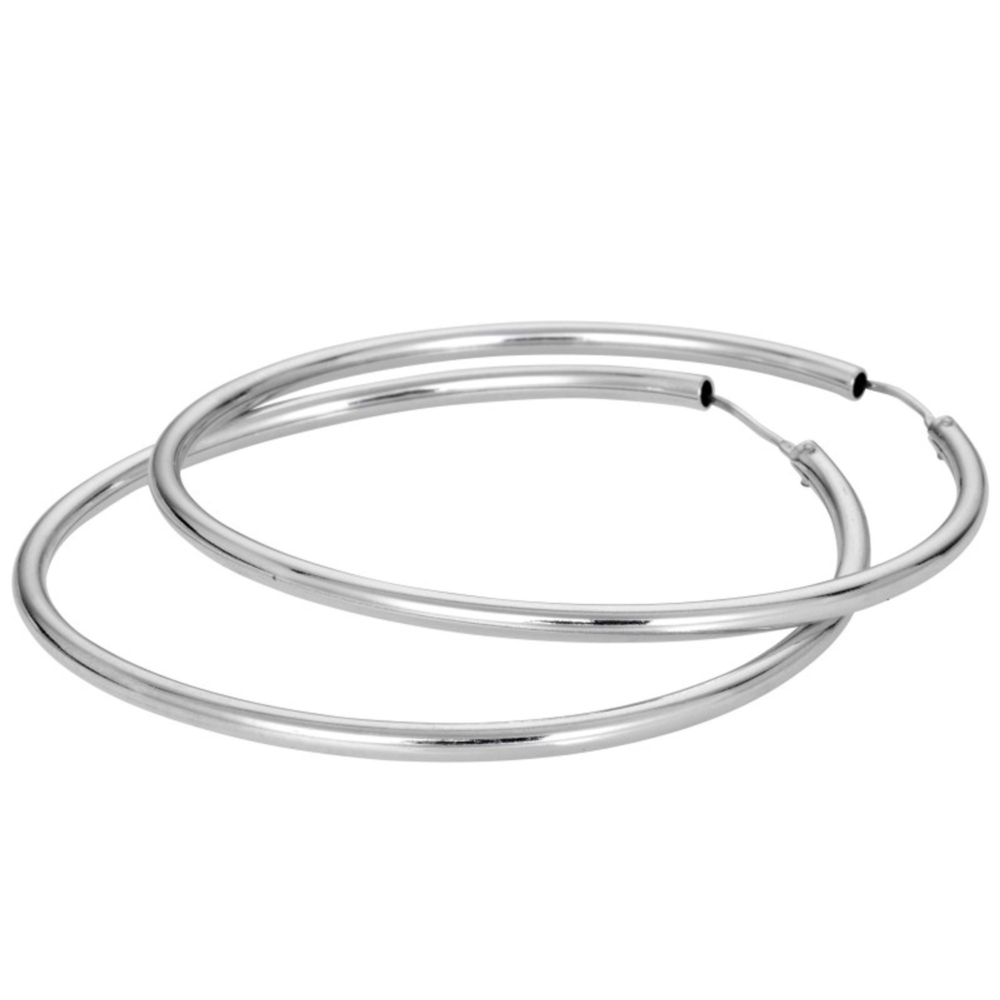 Miamar Paar Creolen SCR39, Miamar Damen SCR39 Creolen Silber Ohrschmuck