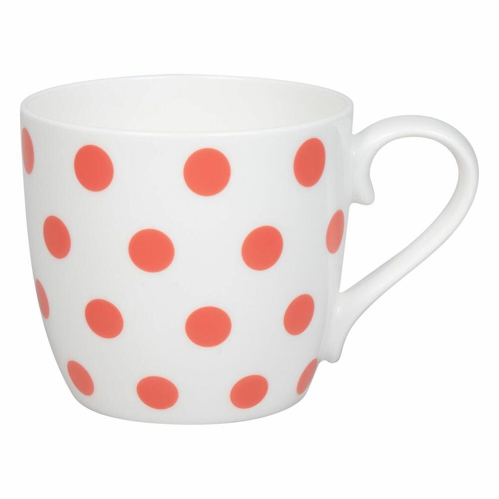 Könitz Becher Dots - Coral, 425 ml, Bone China