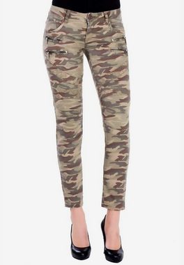 Cipo & Baxx Slim-fit-Jeans in aufregendem Military-Design