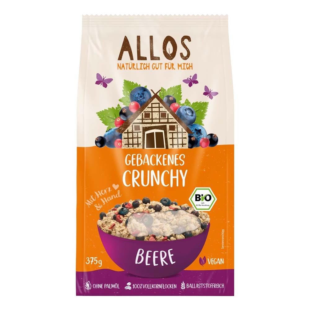 Allos Cerealien Gebackenes Crunchy - Beere 375g