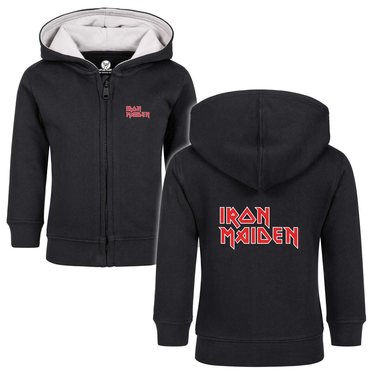 Kapuzensweatjacke mit Iron Maiden (Logo) Aufdruck für Babys (0–24 M)