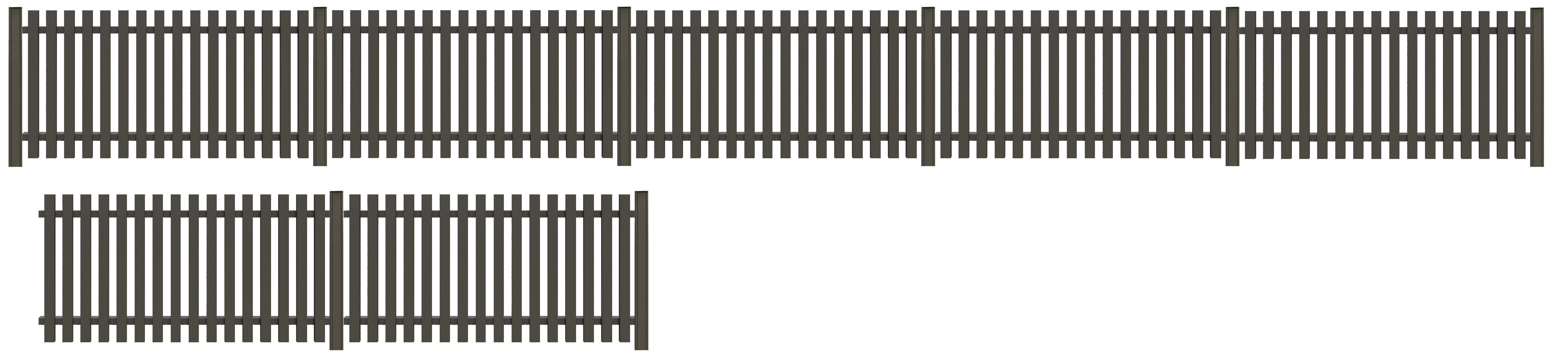 Tetzner & Jentzsch Gartenzaun STRAND, (Set), robuste Aluminium-Elemente in verschiedenen Längen