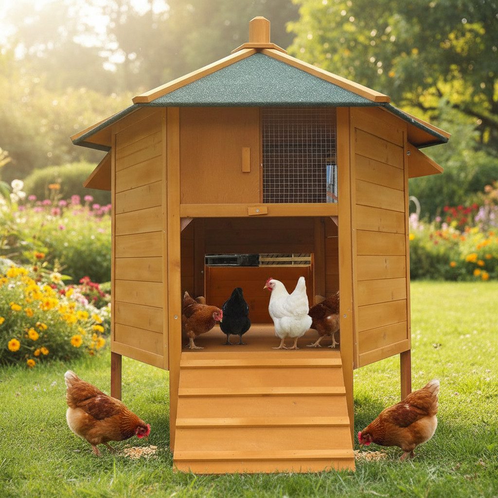 Feel2Home Hühnerstall Kleintierstall aus Holz, Kleintierhaus für Geflügel u günstig online kaufen
