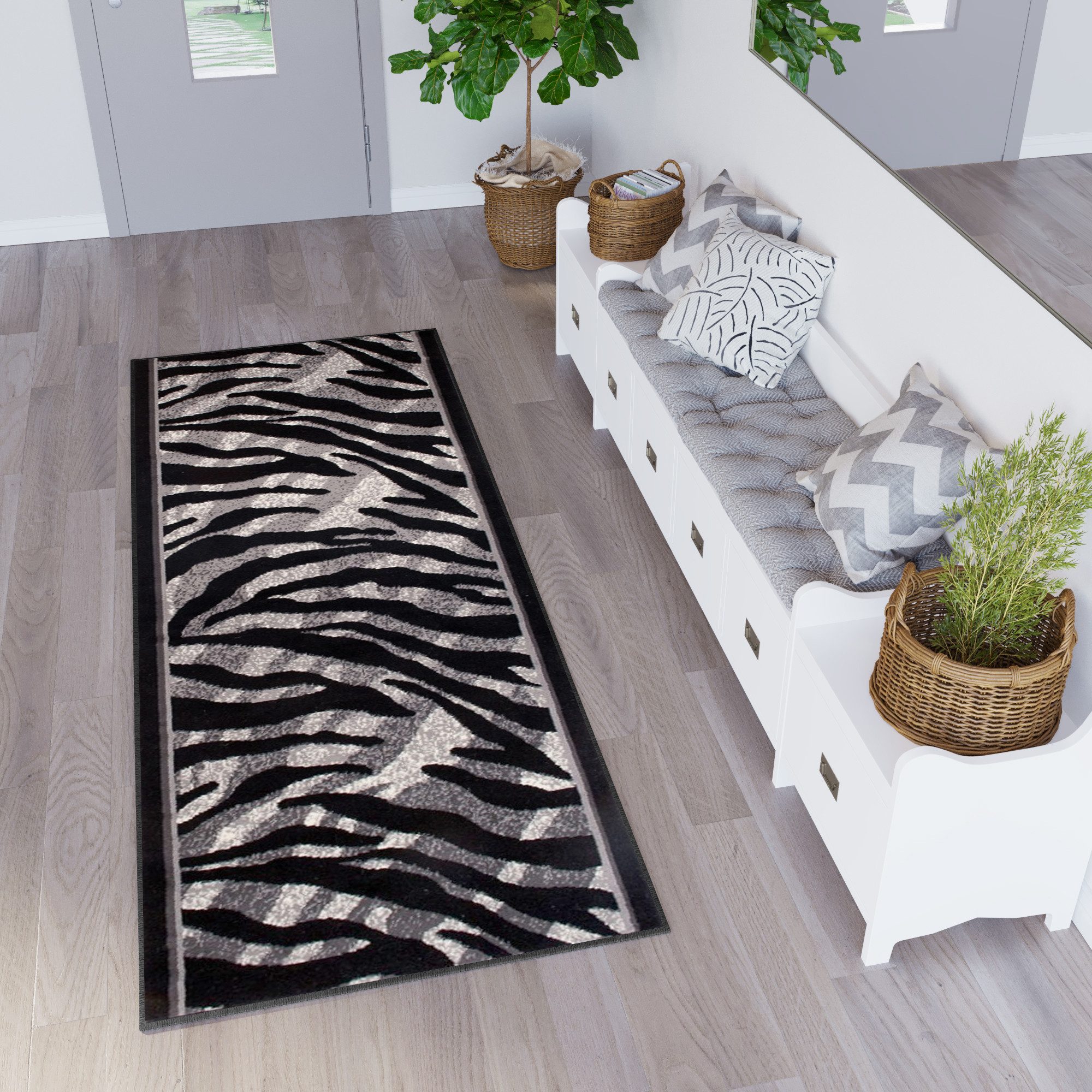 Tapiso Läufer DREAM, rechteckig, Höhe: 8 mm, Flur, Meterware, Korridor, Kurzflor