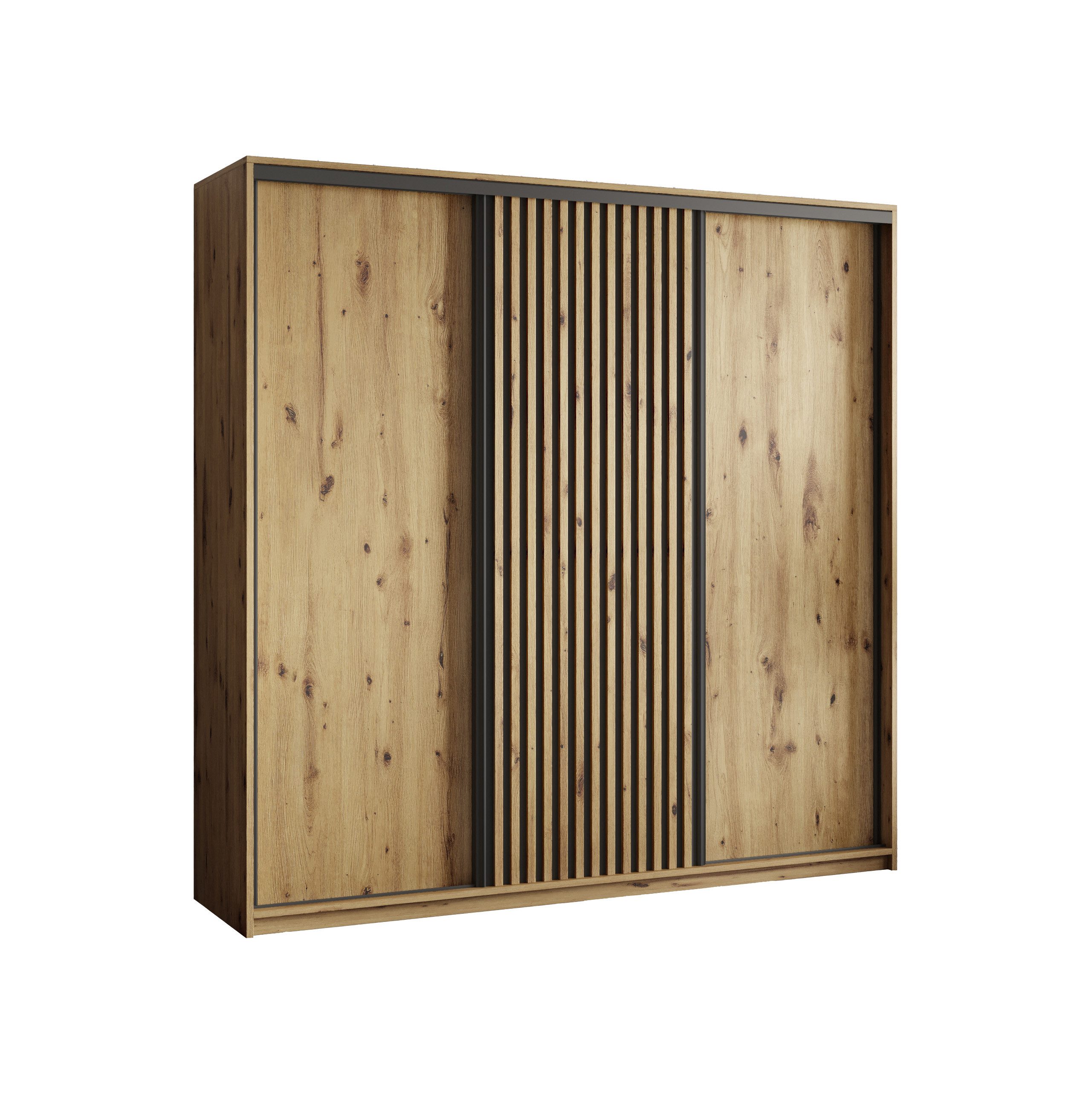 Masseno Schwebetürenschrank VONTE Kleiderschrank mit Schubladen Schrank Schlafzimmerschrank