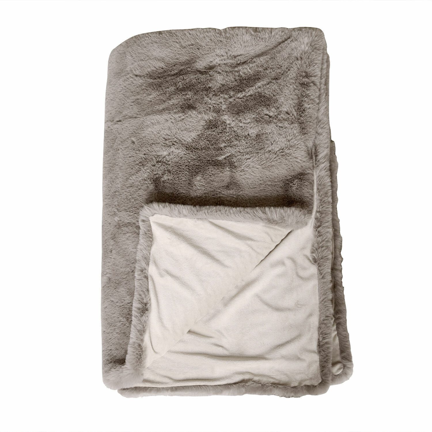 Tagesdecke Plaid Brisvento taupe