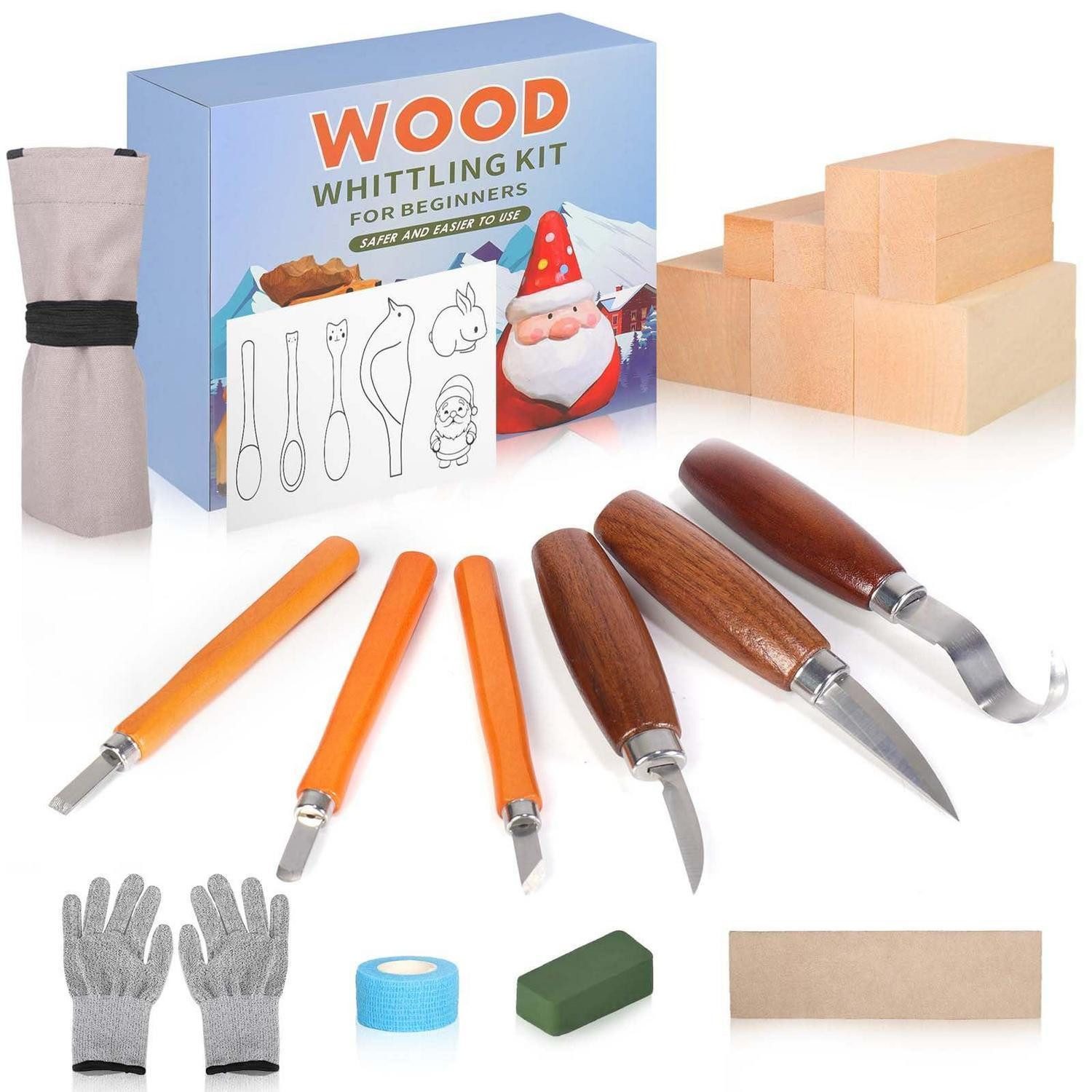 LuxusKollektion Kreativset Holzschnitzset 35-teilig