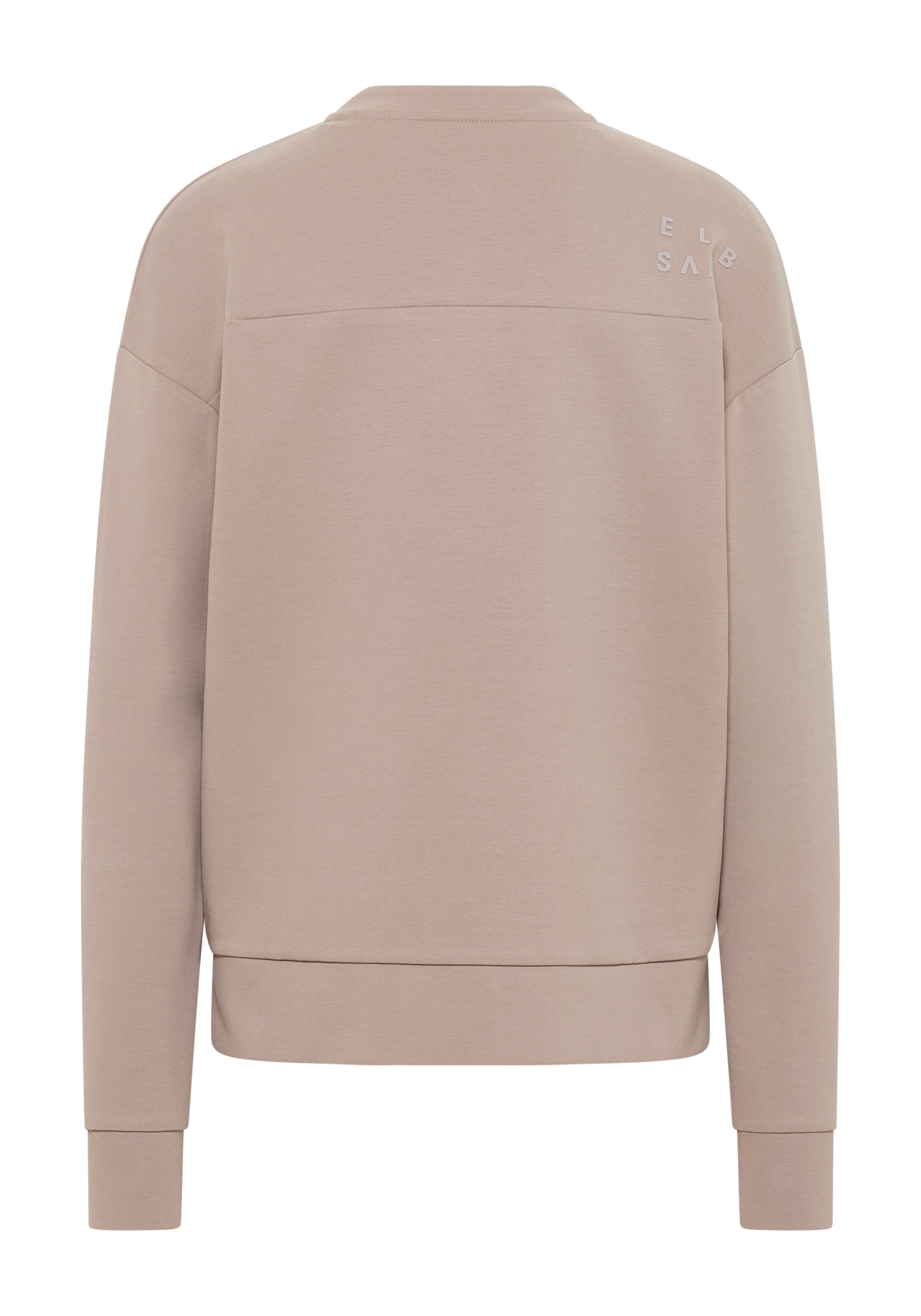 Elbsand Sweatjacke Enid Sweatjacke mit Blousonkragen und Leistentaschen