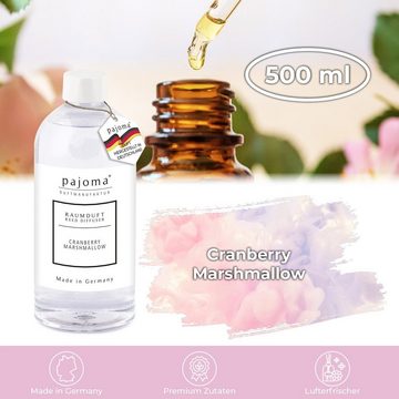 pajoma® Raumduft-Nachfüllflasche Cranberry Marshmallow, 500 ml, Nachfüller für Raumduft-Behälter