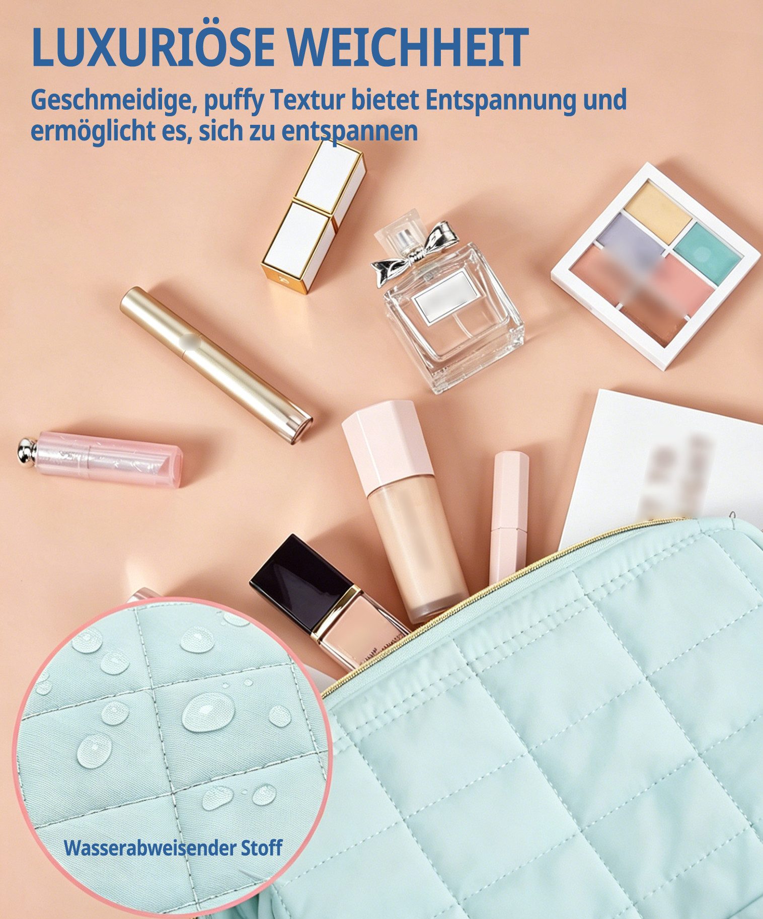 Zaewry Kosmetiktasche Damen Kosmetiktasche, Reise Kulturbeutel, Kosmetik Aufbewahrungstasche