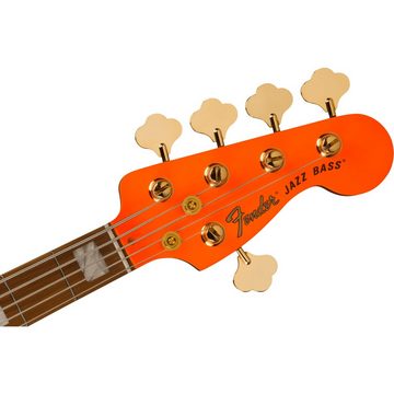 Fender E-Bass, E-Bässe, 5-Saiter E-Bässe, MonoNeon Jazz Bass V MN Neon Yellow - E-Bass