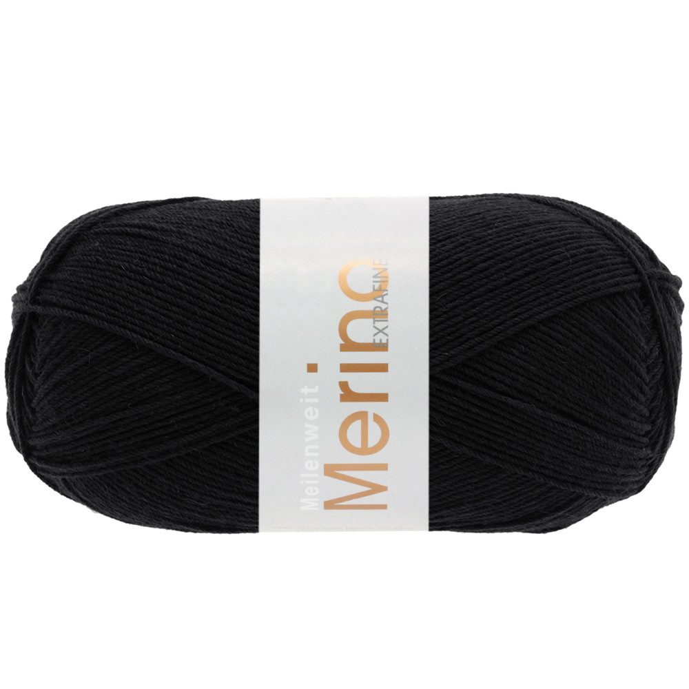 LANA GROSSA MEILENWEIT 100 g MERINO EXTRAFINE Häkelwolle, 420 m (75 % Merino-Schurwolle für angenehm weiche Lieblingssocken, Weiche 4-fach Merino-Sockenwolle in 46 Farben), 100 g