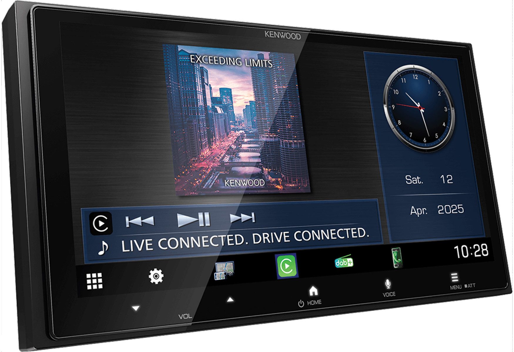 KENWOOD DMX7525DABS 6,92-Zoll 2-DIN Digital Media Receiver mit HD-Display Autoradio