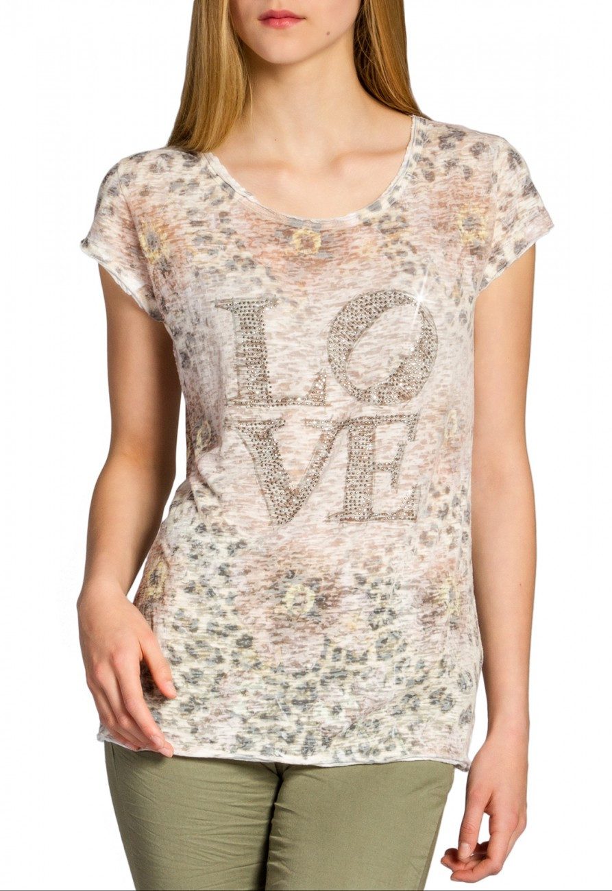 Caspar T-Shirt SRT019 Damen Baumwoll Shirt